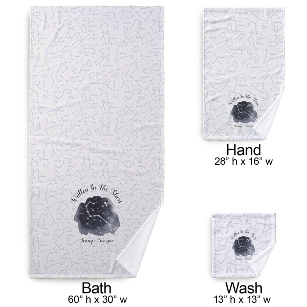 Zodiac Constellations Bath Towel Sets - 3-piece - Approval