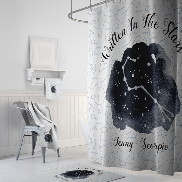 Zodiac Constellations Bath Towel Sets - 3-piece - In Context
