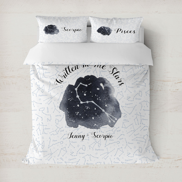 Custom Zodiac Constellations Duvet Cover (Personalized)