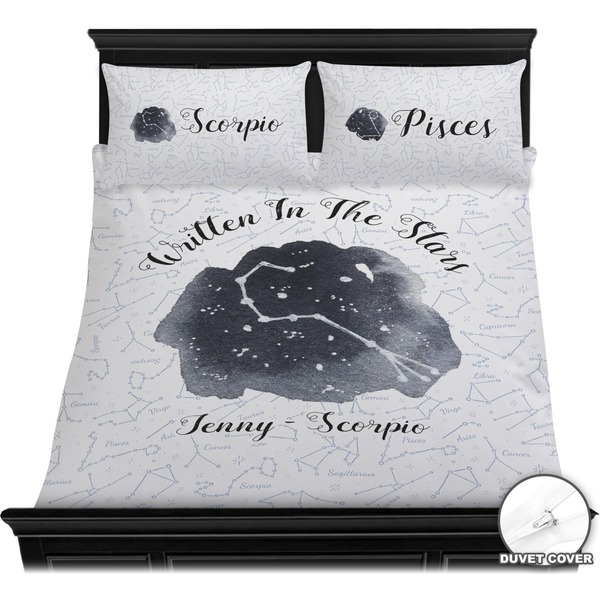 Zodiac Constellations Bedding Set (Queen) - Duvet