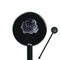 Zodiac Constellations 5.5" Round Plastic Stir Sticks - Black - Single Sided (Personalized)