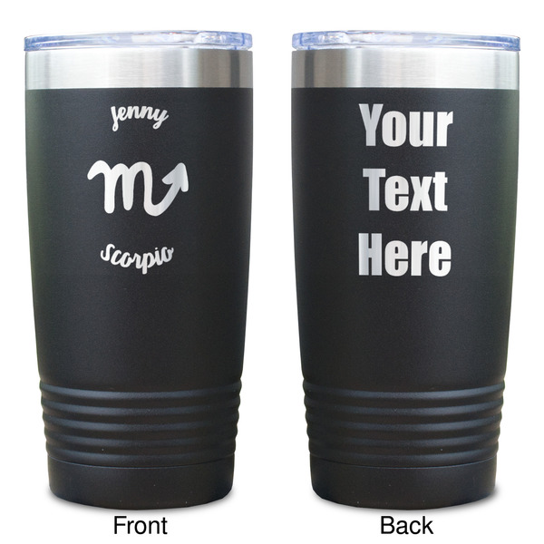 Zodiac Constellations Black Polar Camel Tumbler - 20oz - Double Sided  - Approval