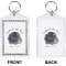 Zodiac Constellations Bling Keychain (Front + Back)