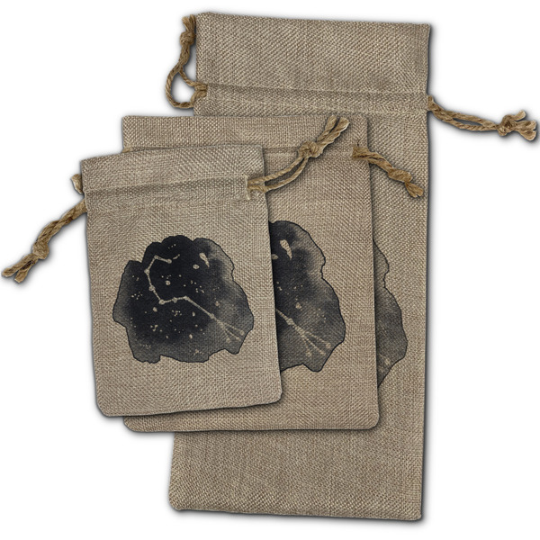 Zodiac Constellations Burlap Gift Bags - (PARENT MAIN) All Three