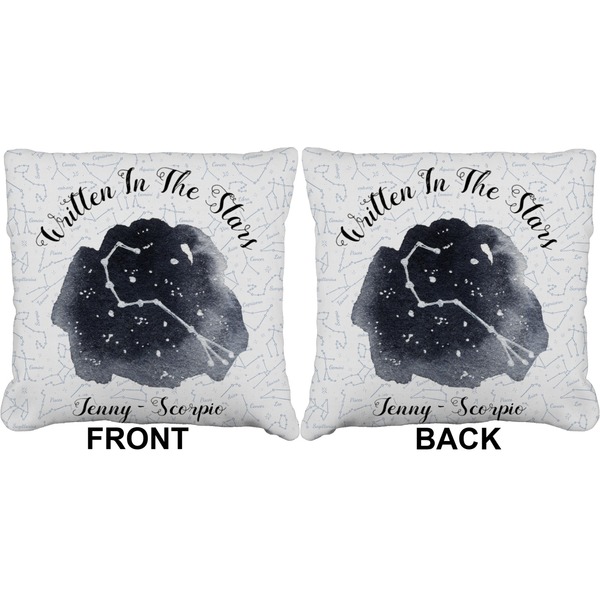 Zodiac Constellations Burlap Pillow Approval
