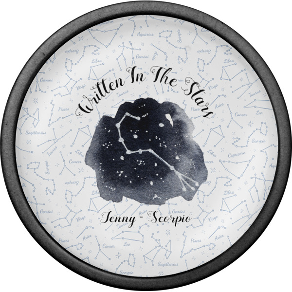 Zodiac Constellations Cabinet Knob - Black - Front