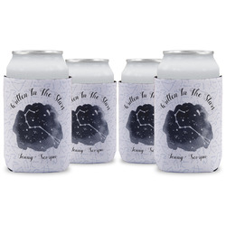 Zodiac Constellations Can Cooler (12 oz) - Set of 4 w/ Name or Text