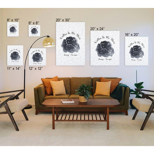 Zodiac Constellations Canvas Prints - Multiple Sizes