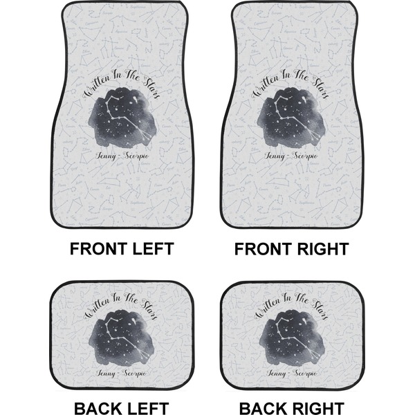 Zodiac Constellations Car Floor Mats Set (2F + 2B)