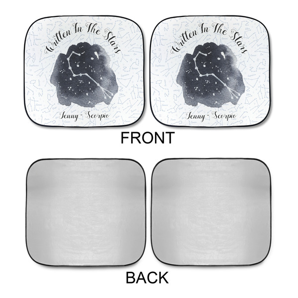 Zodiac Constellations Car Sun Shades - APPROVAL