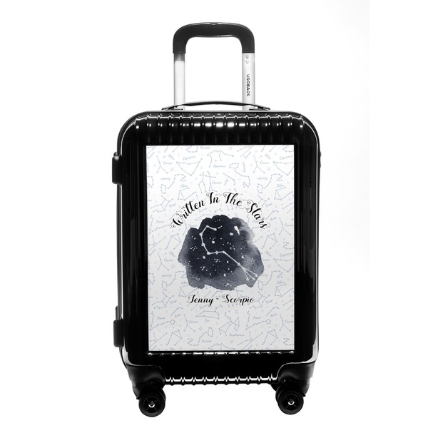 Custom Zodiac Constellations Carry On Hard Shell Suitcase (Personalized)