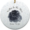 Zodiac Constellations Ceramic Flat Ornament - Circle (Front)