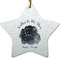 Zodiac Constellations Ceramic Flat Ornament - Star (Front)