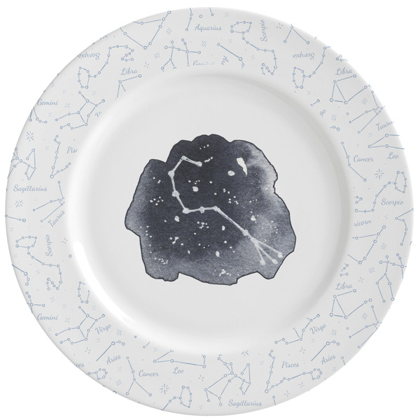 Custom Zodiac Constellations Ceramic Dinner Plates (Set of 4) (Personalized)
