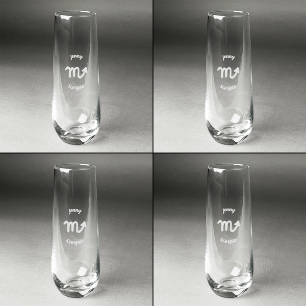 Zodiac Constellations Champagne Flute - Set of 4 - Approval