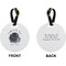 Zodiac Constellations Circle Luggage Tag (Front + Back)