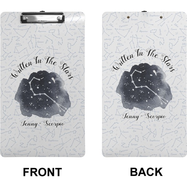 Zodiac Constellations Clipboard (Legal) (Front + Back)