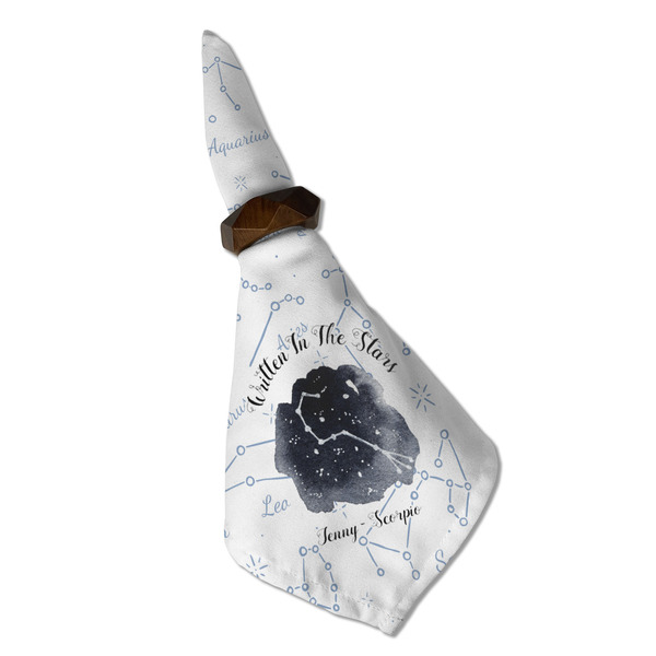 Zodiac Constellations Cloth Napkins - Personalized Dinner (Folded in Ring) (MAIN)