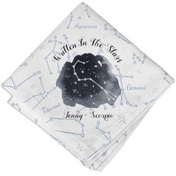 Zodiac Constellations Cloth Cocktail Napkin - Single w/ Name or Text