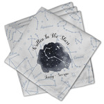 Zodiac Constellations Cloth Cocktail Napkins - Set of 4 w/ Name or Text