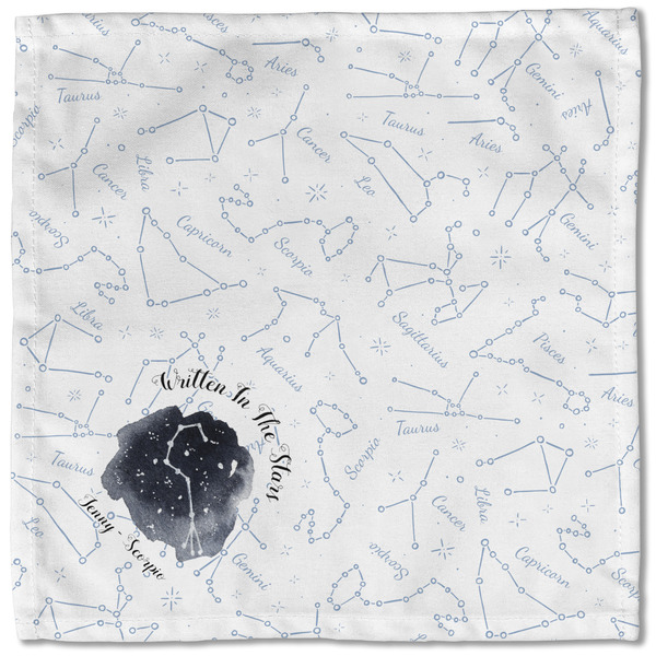 Zodiac Constellations Cloth Napkins - Personalized Lunch (Single Full Open)