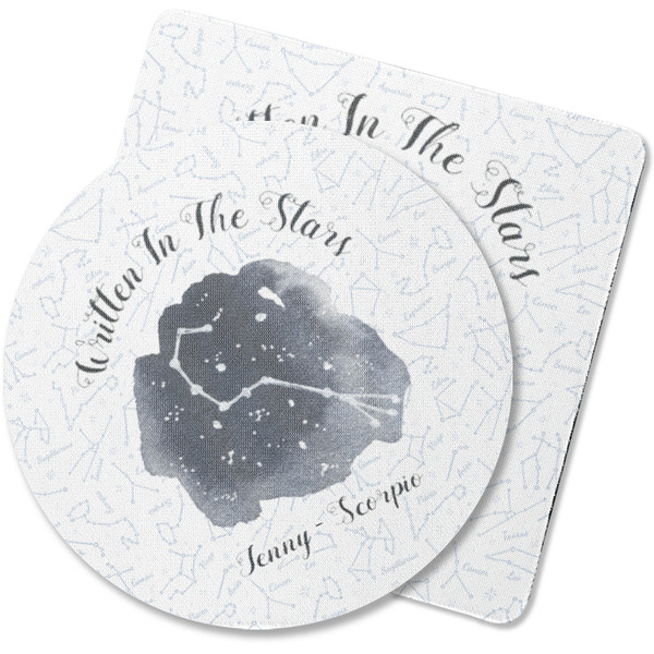 Custom Zodiac Constellations Rubber Backed Coaster (Personalized)