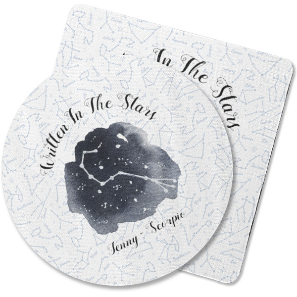 Custom Zodiac Constellations Rubber Backed Coaster (Personalized)