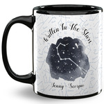 Zodiac Constellations 11 Oz Coffee Mug - Black (Personalized)