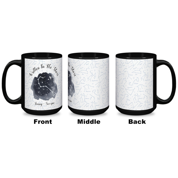 Zodiac Constellations Coffee Mug - 15 oz - Black APPROVAL