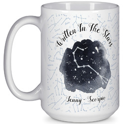 Zodiac Constellations 15 Oz Coffee Mug - White (Personalized)