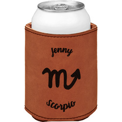 Zodiac Constellations Leatherette Can Sleeve - Single Sided (Personalized)