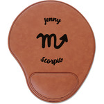 Zodiac Constellations Leatherette Mouse Pad with Wrist Support (Personalized)