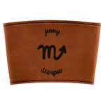 Zodiac Constellations Leatherette Cup Sleeve (Personalized)