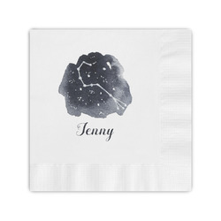 Zodiac Constellations Coined Cocktail Napkins (Personalized)