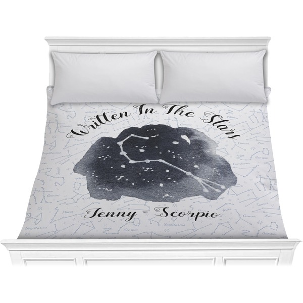 Custom Zodiac Constellations Comforter - King (Personalized)