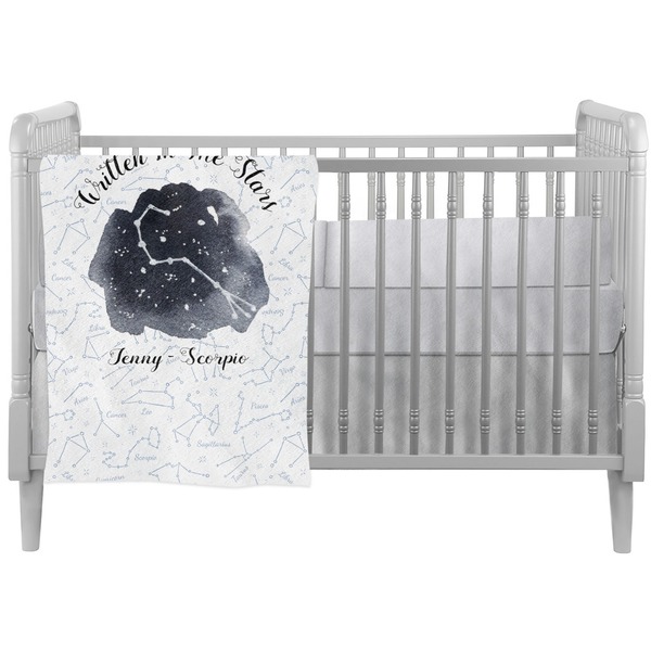 Custom Zodiac Constellations Crib Comforter / Quilt (Personalized)