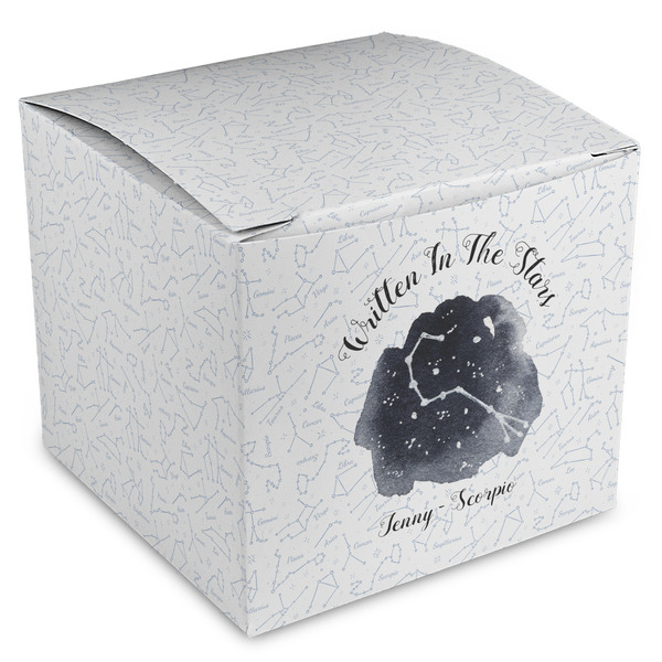 Custom Zodiac Constellations Cube Favor Gift Boxes (Personalized)