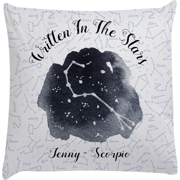 Custom Zodiac Constellations Decorative Pillow Case (Personalized)
