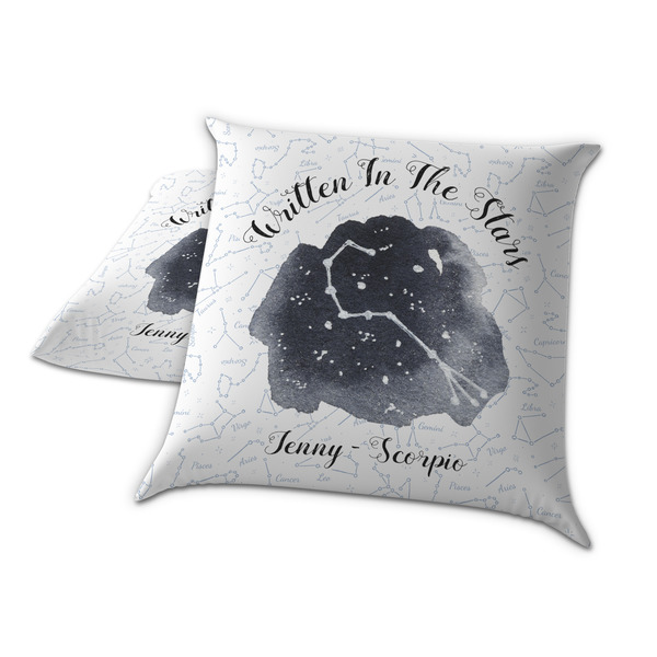 Zodiac Constellations Decorative Pillow Case - TWO