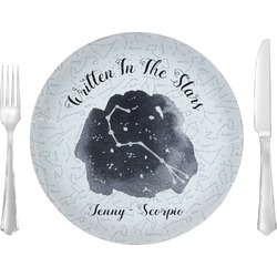 Zodiac Constellations 10" Glass Lunch / Dinner Plates - Single or Set (Personalized)