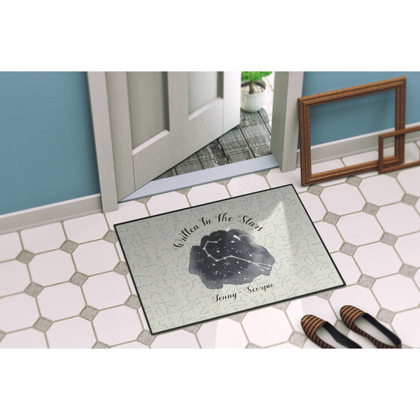 Zodiac Constellations Door Mat Lifestyle