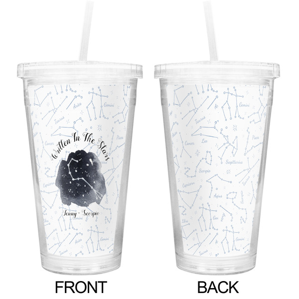 Zodiac Constellations Double Wall Tumbler with Straw - Approval