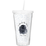 Zodiac Constellations Double Wall Tumbler with Straw (Personalized)