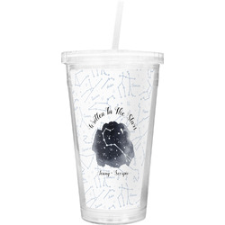 Zodiac Constellations Double Wall Tumbler with Straw (Personalized)