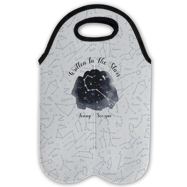 Zodiac Constellations Double Wine Tote - Flat (new)