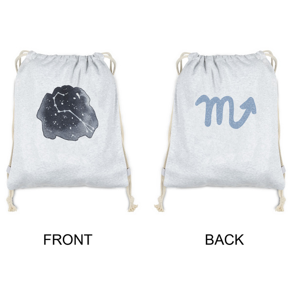 Zodiac Constellations Drawstring Backpacks - Sweatshirt Fleece - Double Sided - APPROVAL