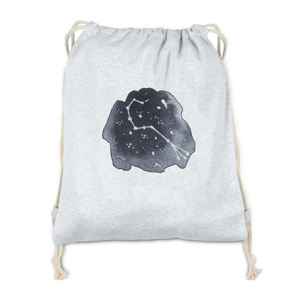 Custom Zodiac Constellations Drawstring Backpack - Sweatshirt Fleece - Double Sided (Personalized)