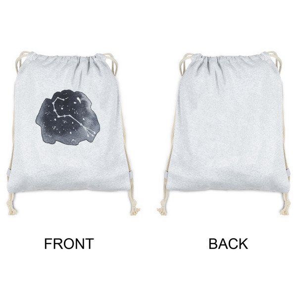 Zodiac Constellations Drawstring Backpacks - Sweatshirt Fleece - Single Sided - APPROVAL