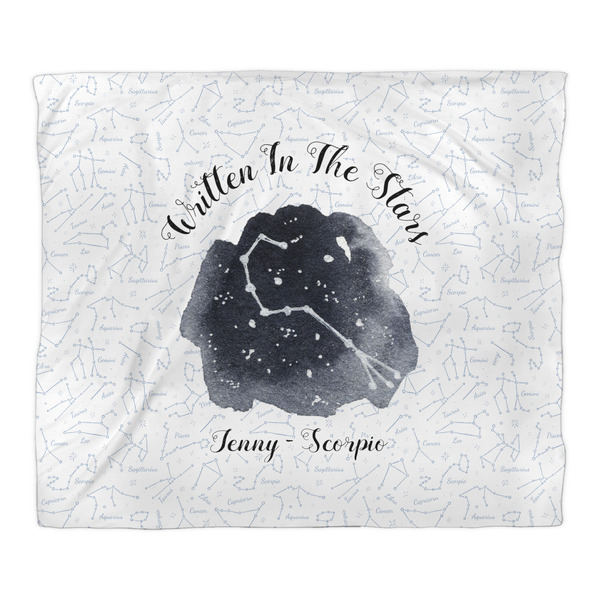 Zodiac Constellations Duvet Cover - King - Front