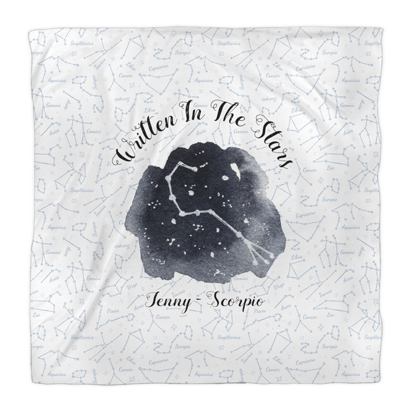 Zodiac Constellations Duvet Cover - Queen - Front